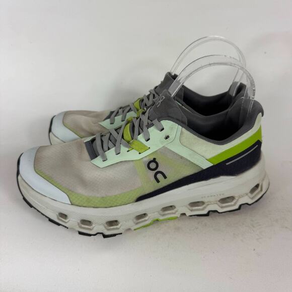 On Cloudvista 2 Sneakers Women's 7.5 Lima Kiwi Lace Up Low Top Athletic Shoes - Picture 5 of 10